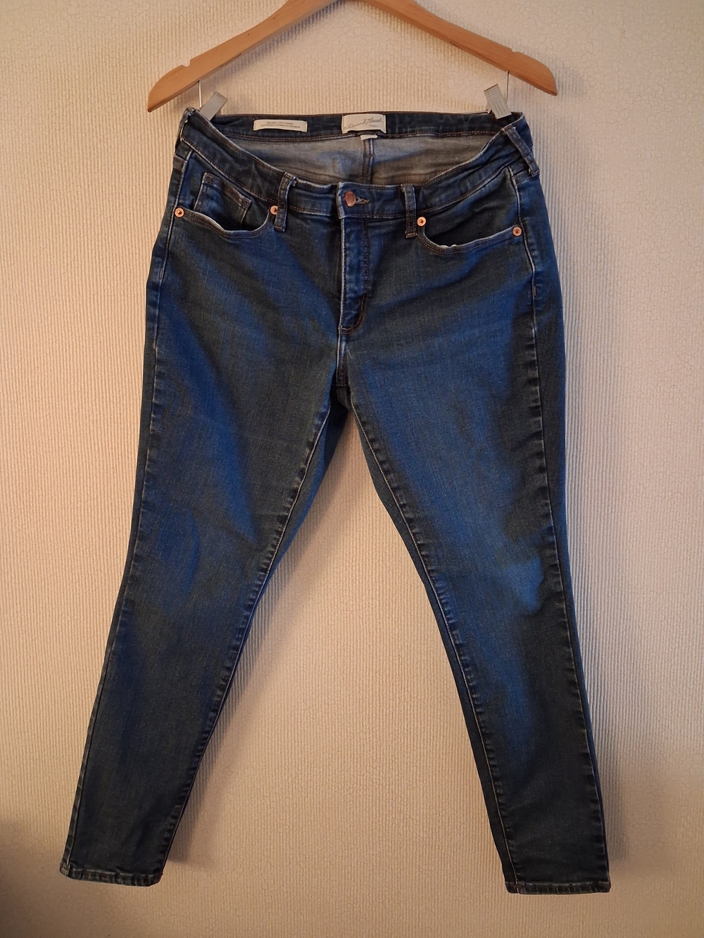 Universal Thread Women’s Dark Blue Mid Rise Curvy Skinny Jeans Sz 10R